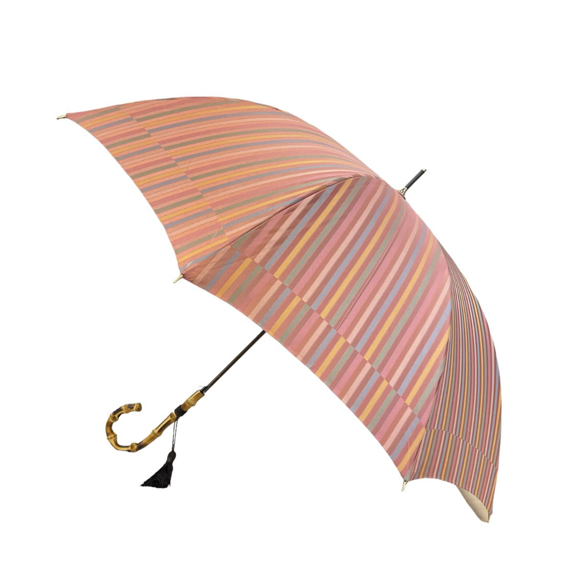 Women's Satin Dot Thin Roll Long Umbrella