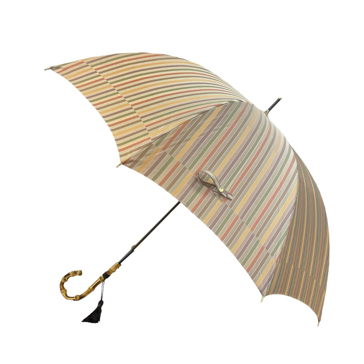 Women's Satin Dot Thin Roll Long Umbrella