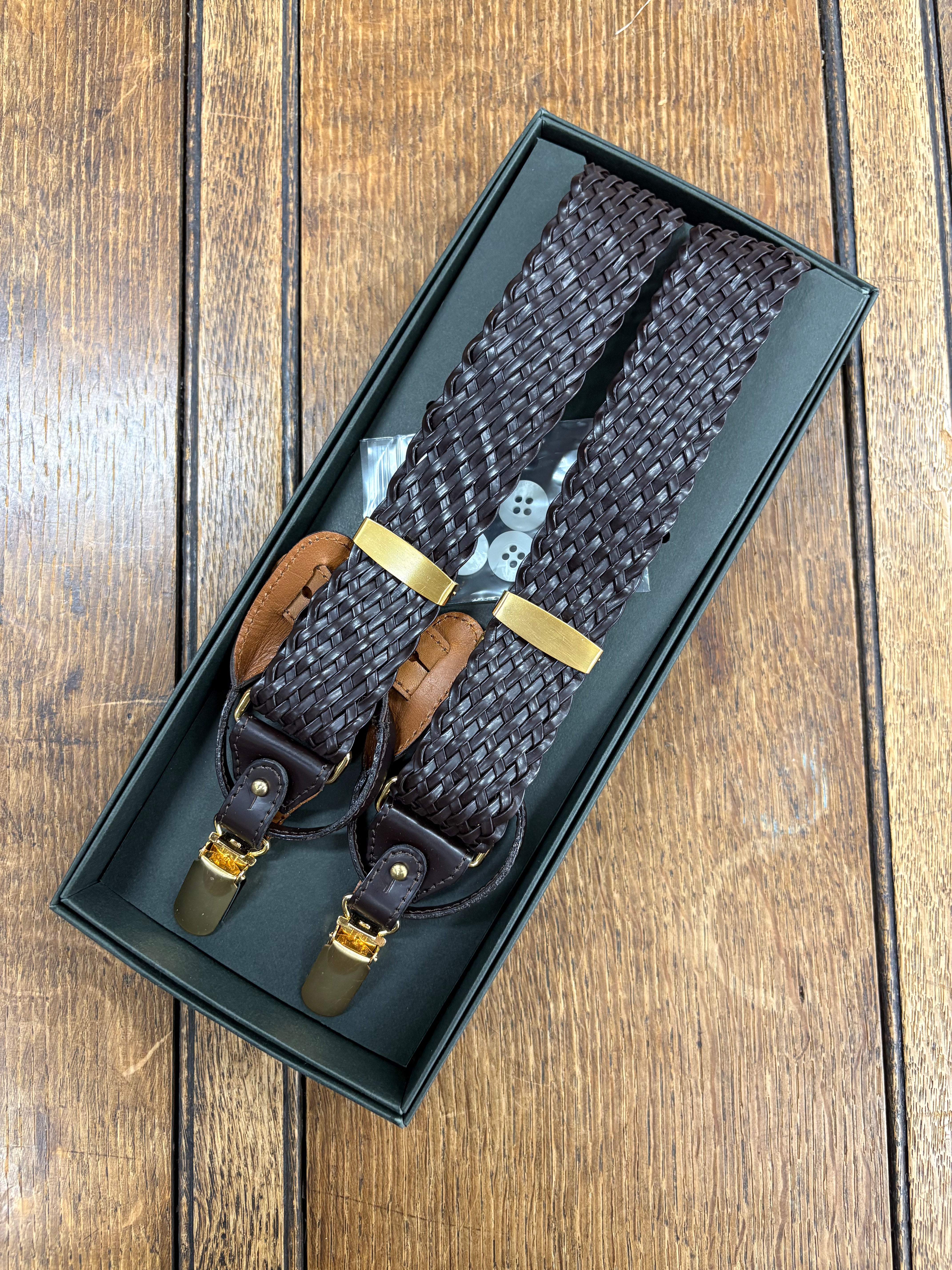 イタリア製メッシュ　サスペンダー