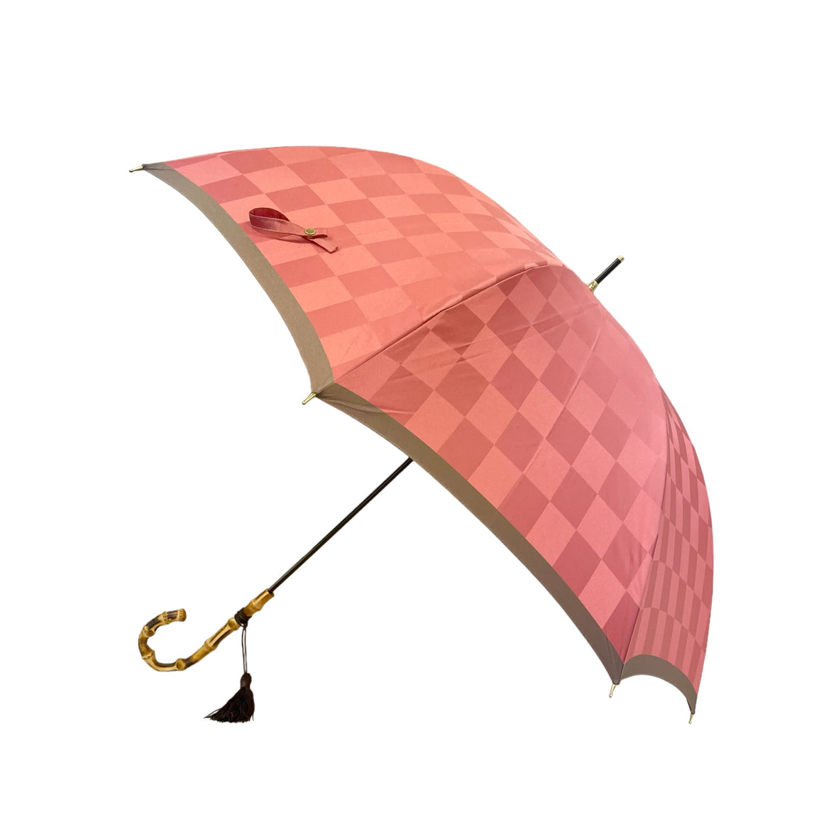 Women's Satin Dot Thin Roll Long Umbrella