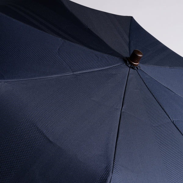 RAMUDA ラムダ 市原 ジャカード織 無地ストライプ 折りたたみ傘