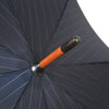 Japanese Oak Stick Water Buffalo Stone Pin Stripe Long Umbrella