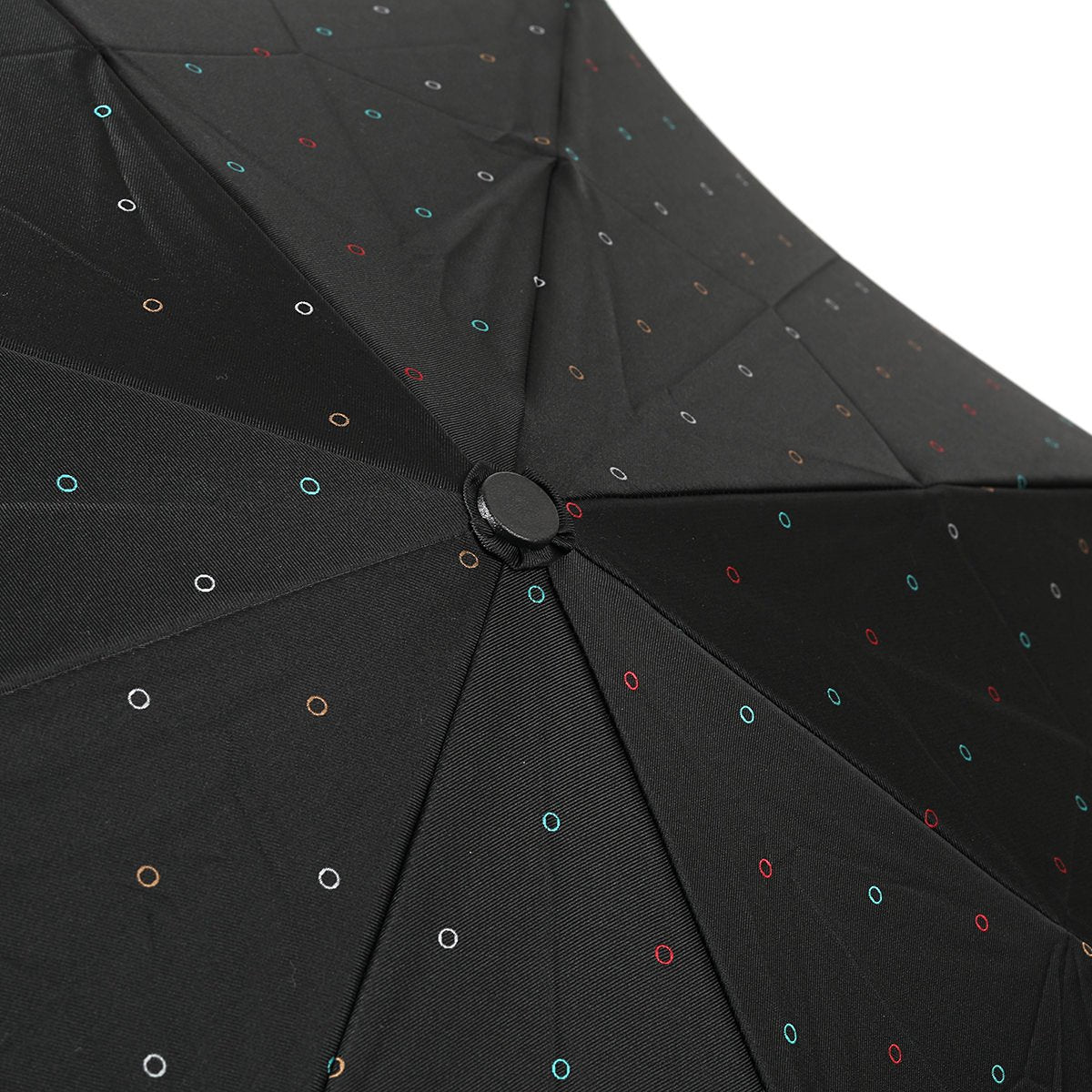 Ring Dot Wind Resistant Bone Folding Umbrella