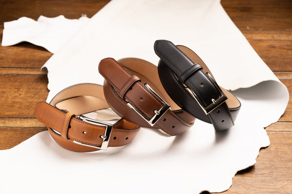 Japanese Leather Belt 30mm Buttero Italian Leather Belt