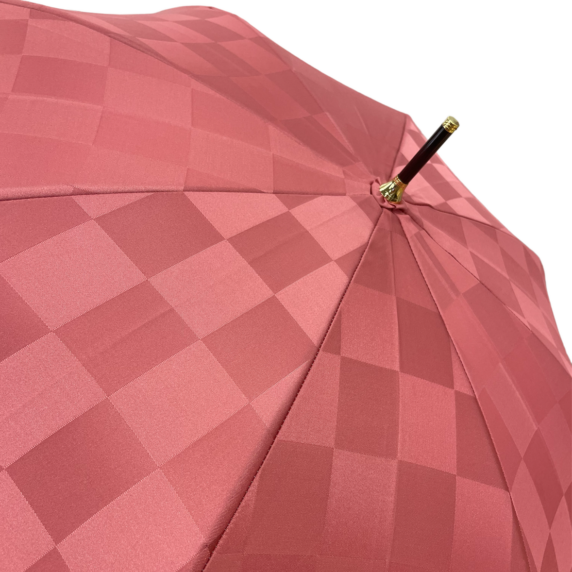 Women's Satin Dot Thin Roll Long Umbrella